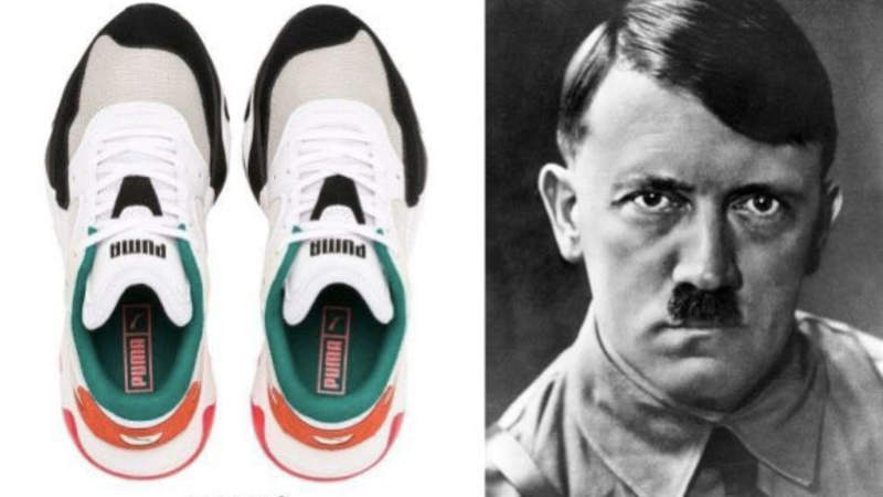 Портрет Гитлера узрели в кроссовках Puma — скандальчик в соцсетях