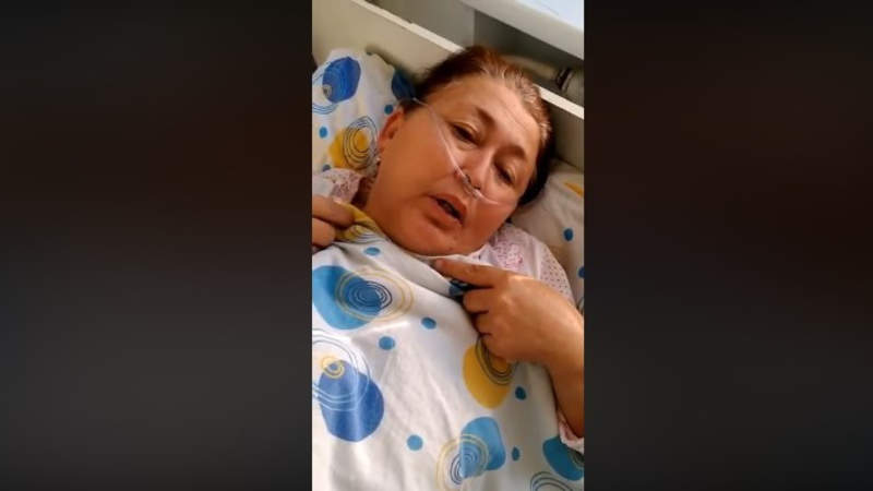 Больная COVID женщина обратилась к казахстанцам. Видео